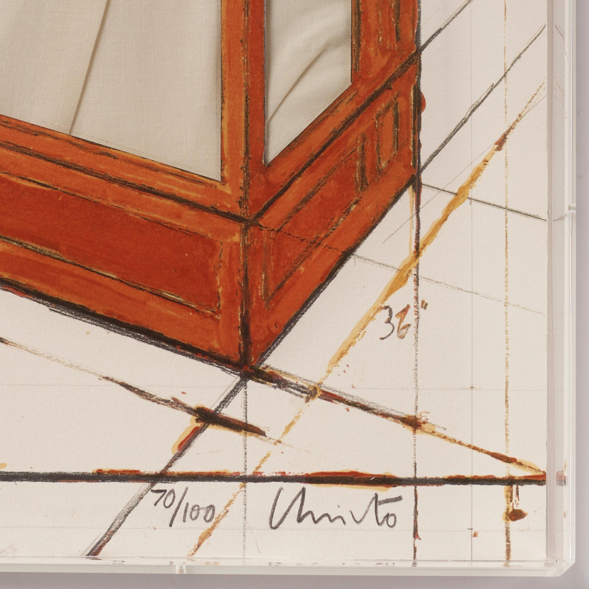 Christo Vladimirov Javacheff, "Orange Store Front, Project".