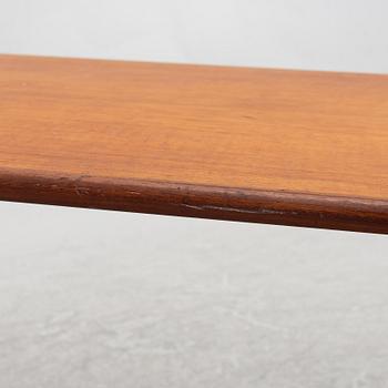 A teak coffee table and two side tables, Scandinavia, 1960's/70's.