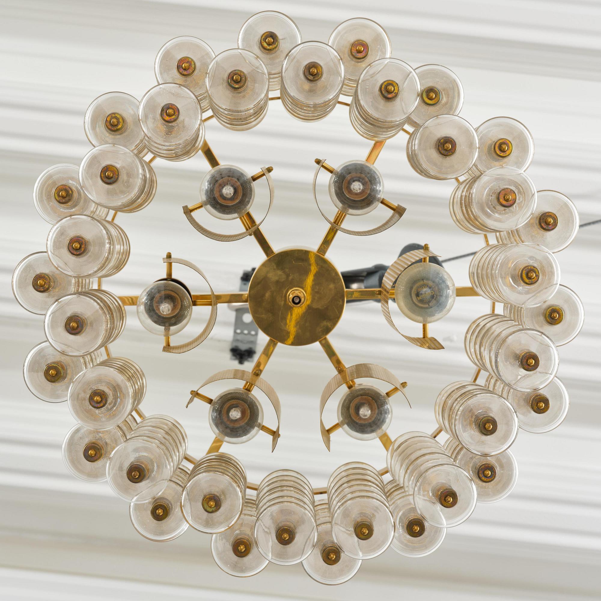 Hans-Agne Jakobsson, taklampa, "Estrella", modell "T 580", Hans-Agne Jakobsson AB, Markaryd, 1960-70-tal.