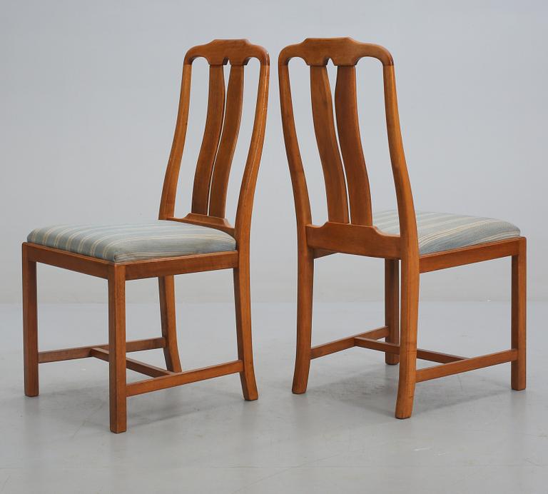 MATSALSGRUPP, 9 delar, "Ambassadör", Carl Malmsten, Åfors Möbelfabrik, 1900-talets andra hälft.