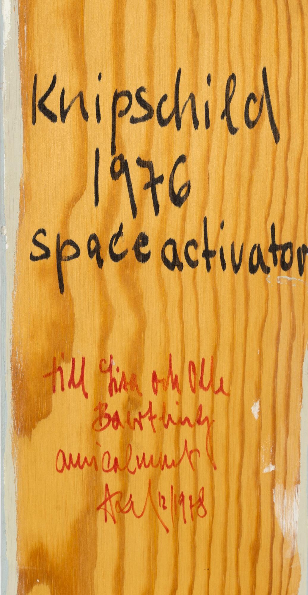 Axel Knipschild, blandteknik/väggobjekt. Signerad och daterad 1976 a tergo.