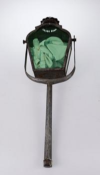 LYKTA, tenn och glas, 1800-/1900-tal.