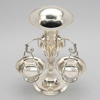 BORDSUPPSATS, silver, London 1907. Total vikt ca 1167 g.
