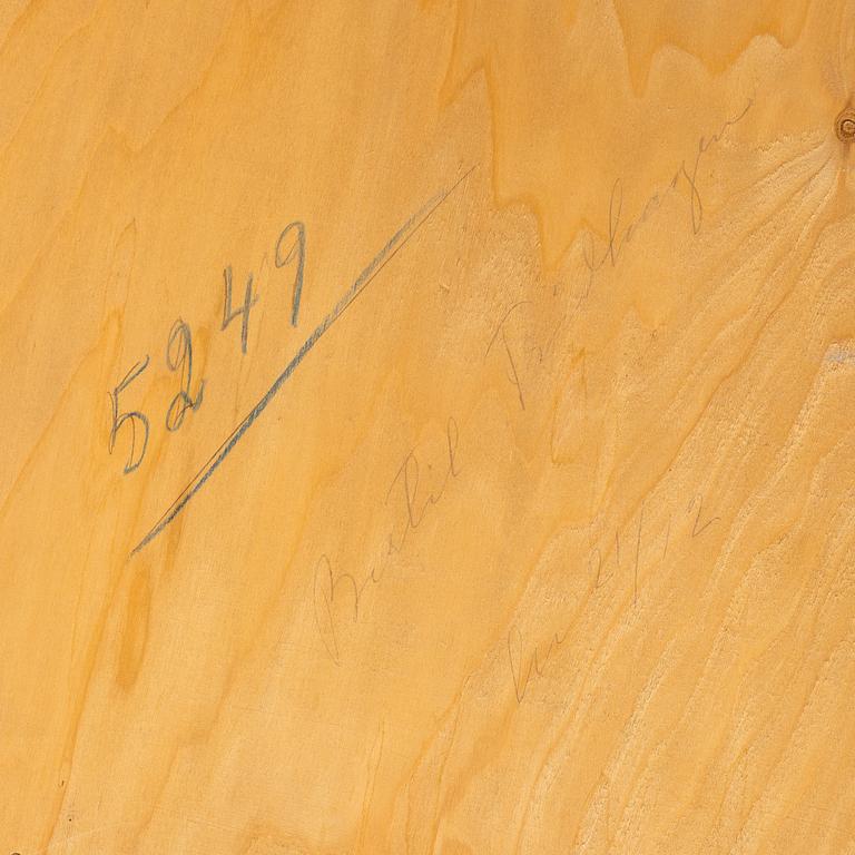 Bertil Fridhagen, a rare elm sideboard, Svenska Möbelfabrikerna, Bodafors, 1940s.