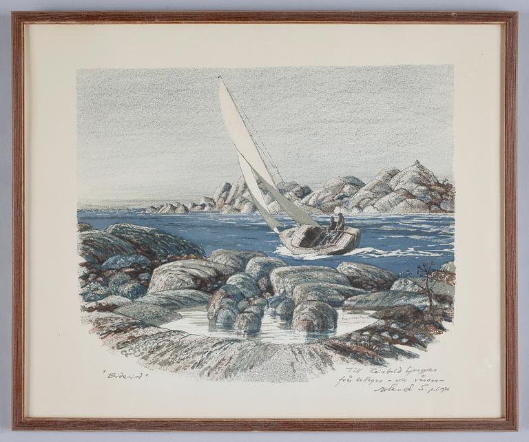 ROLAND SVENSSON, färglitografi, sign.
