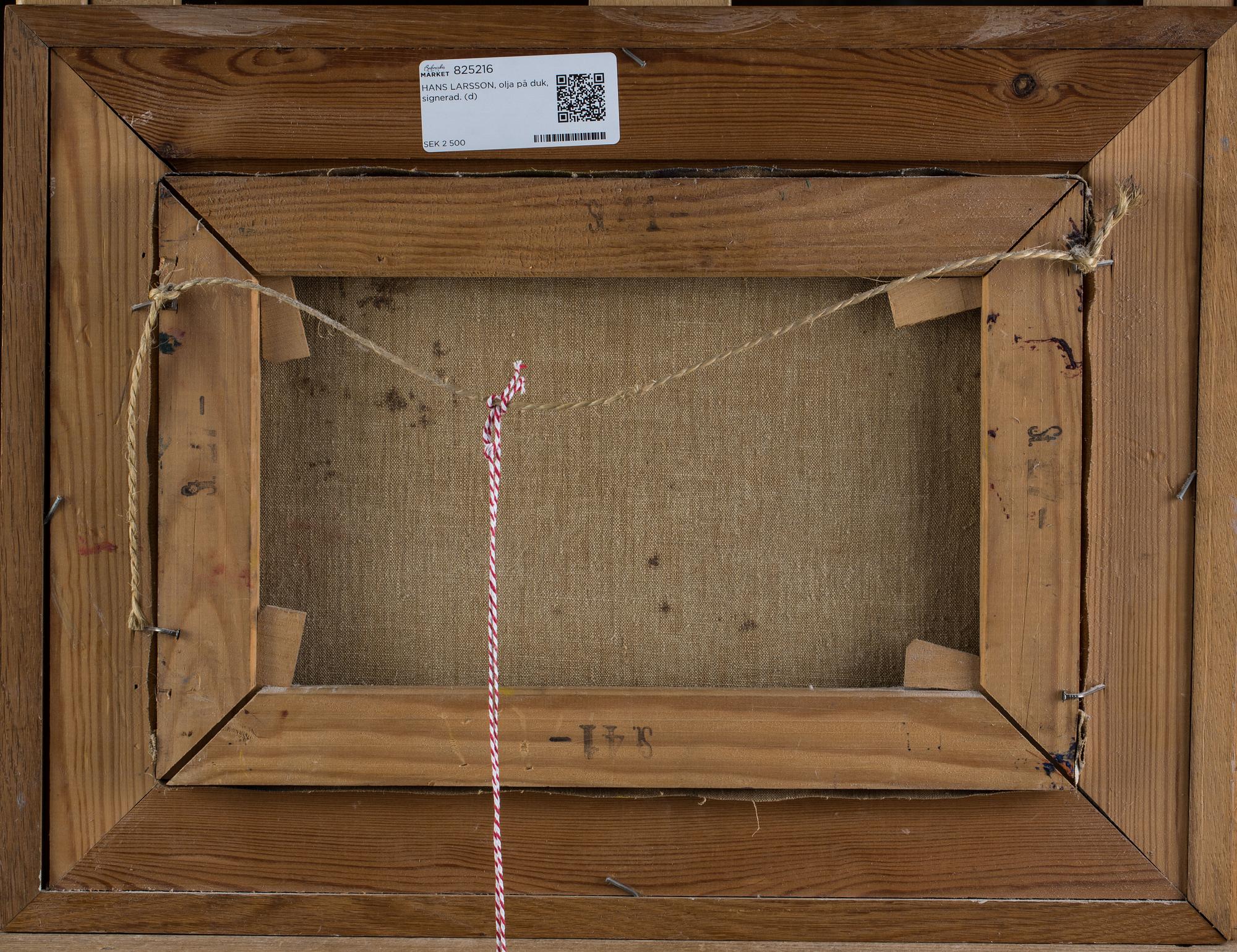 HANS LARSSON, olja på duk, signerad och daterad -57.