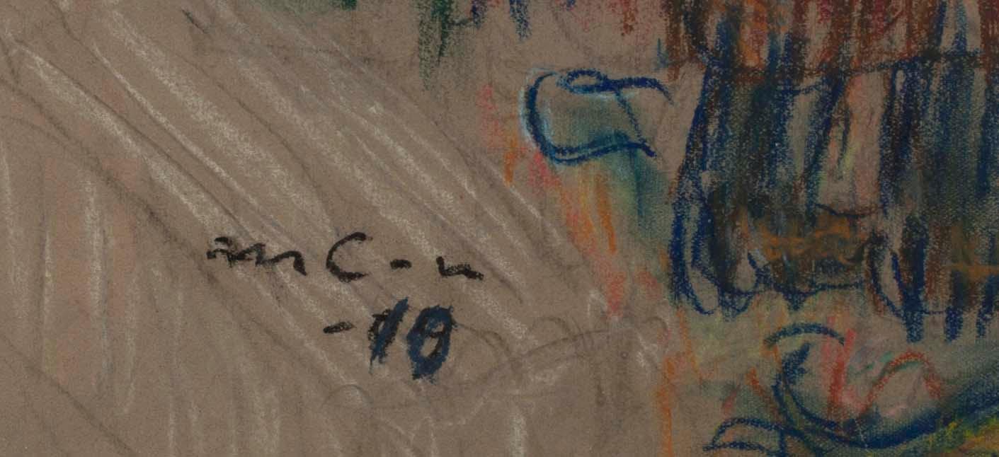MARCUS COLLIN, pastell, sign o dat 1910.