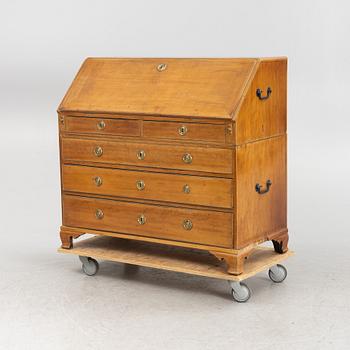 A late Gustavian mahogany secretaire by E. Nyström (master in Stockholm 1773-88).