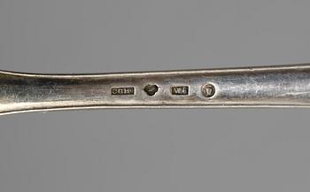 SKEDAR, 3+4+3 st, silver samt BESTICKSERVIS, 29 delar, nysilver, modell "Empire", bl.a. CG Hallberg.