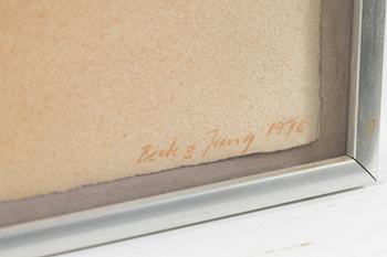 Beck & Jung (Holger Bäckström & Bo Ljungberg), "Spacegems with solitary moment (?)", 1976.