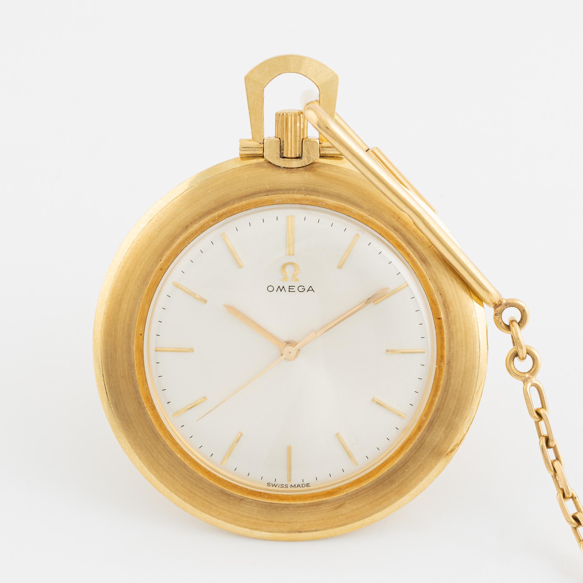 Omega, dress pocket watch, 43 mm.