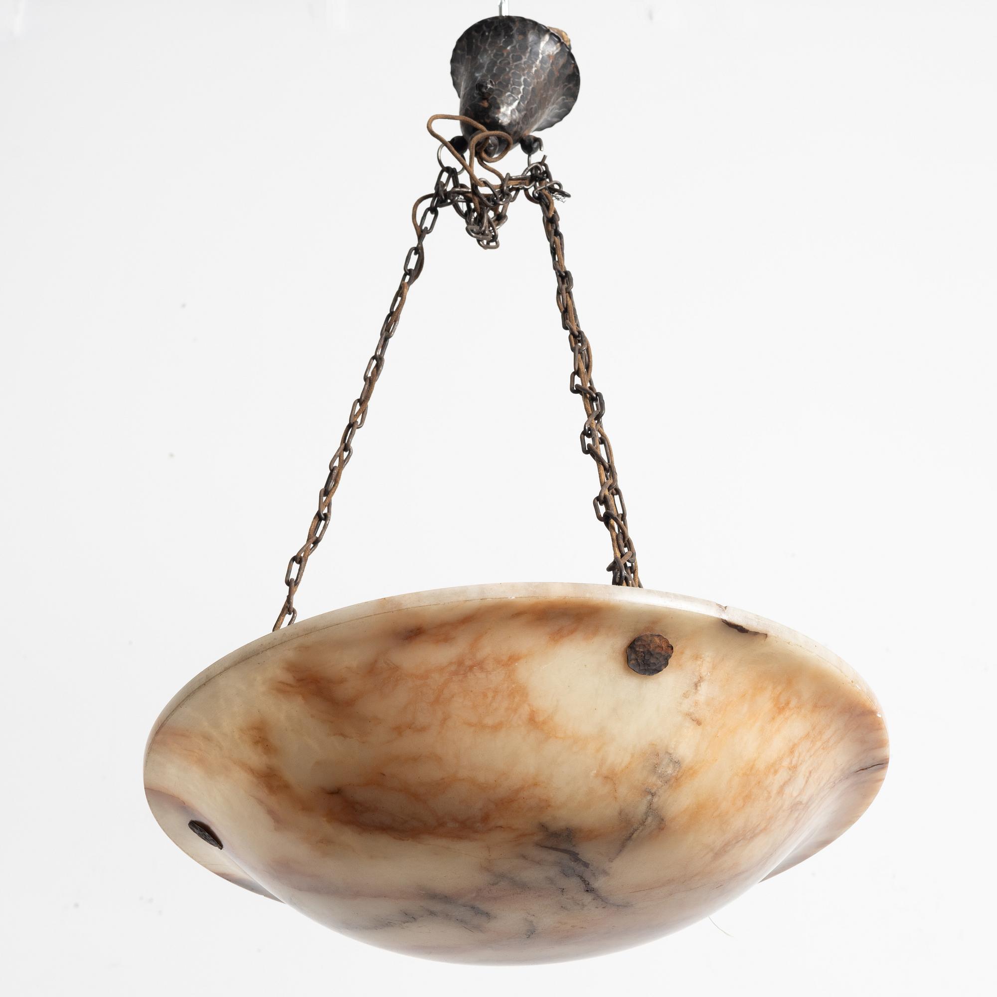 Takampel, alabaster, 1920-tal.