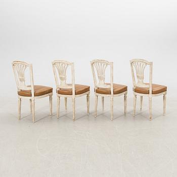 Stolar 4 st Louis XVI-stil 1900-talets andra hälft.