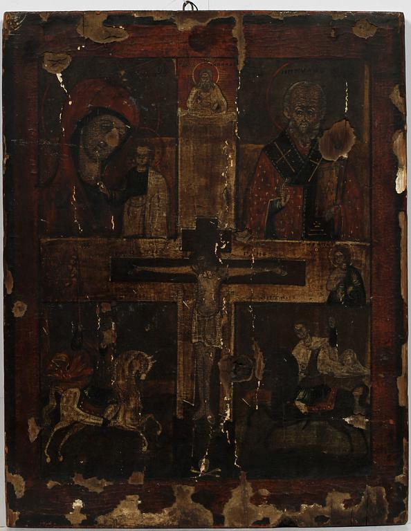 IKON, pannå, troligen Ryssland och 1700/1800-tal.