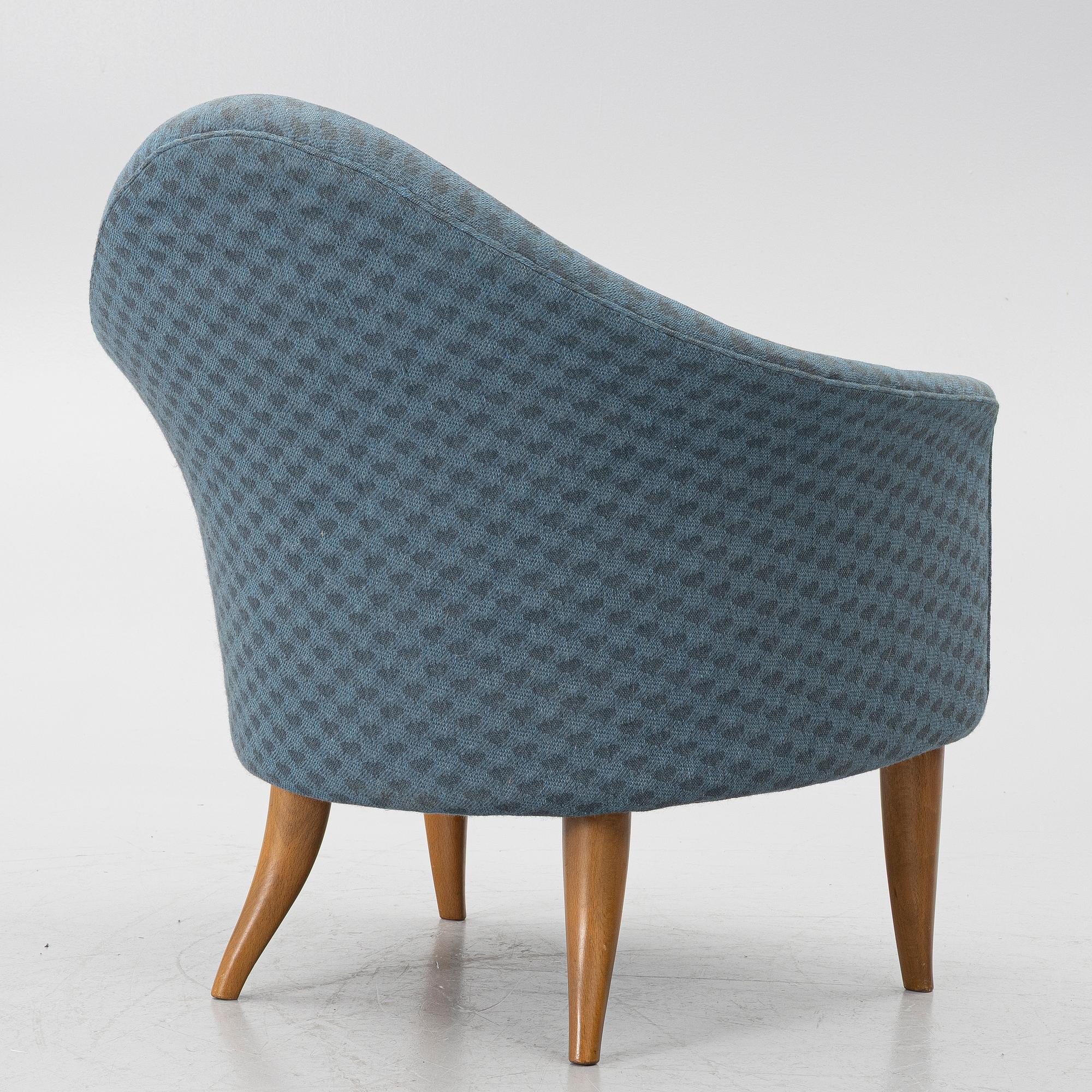 Kerstin Hörlin-Holmquist, An armchair, “Lilla Adam”, from the “Paradiset” series, Triva, Nordiska Kompaniet, mid-20th century.