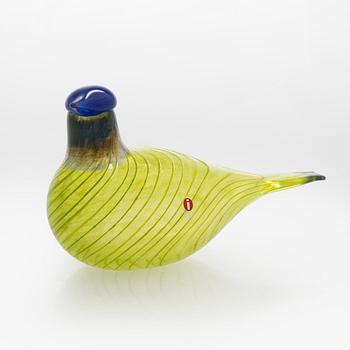 Oiva Toikka, glasfågel, "Mek bird" signerad O. Toikka Nuutajärvi.