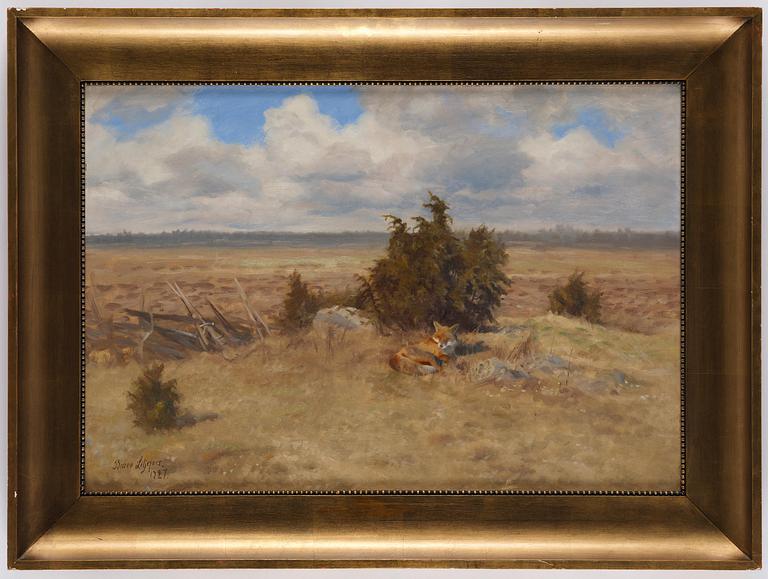 Bruno Liljefors, Resting fox.