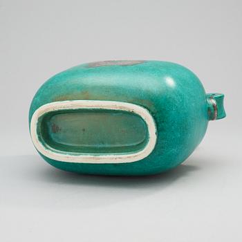 A Wilhelm Kåge 'Argenta' stoneware jar and cover, Gustavsberg.