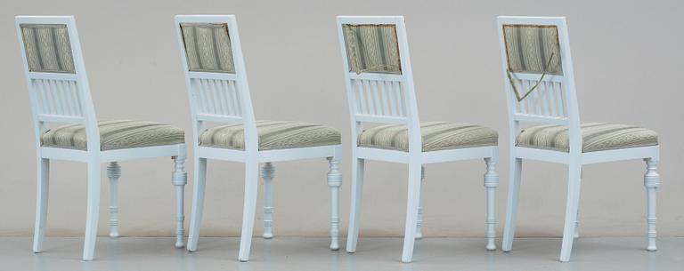 SALONGSGRUPP, 8 delar, empirestil 1910-tal.