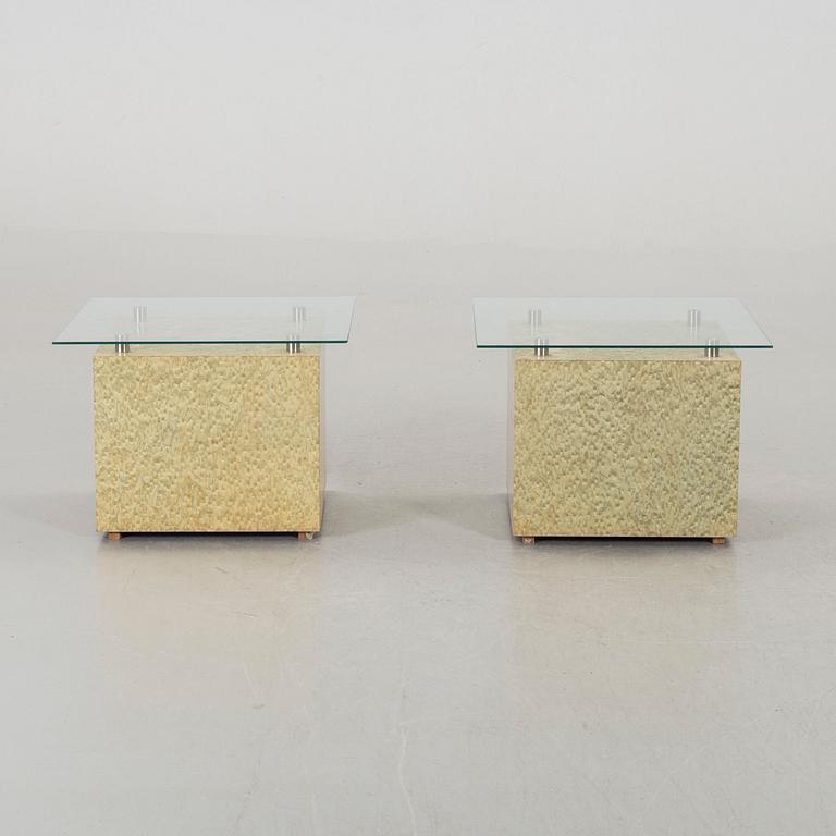 A PAIR OF SIDE TABLES, end of 20th century.