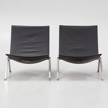 Poul Kjaerholm, fåtöljer, ett par, "PK22", Fritz Hansen, Danmark.