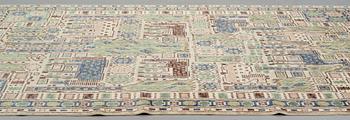 Märta Måås-Fjetterström, A carpet, "Hästhagen", knotted pile, ca 346 x 218,5-220 cm, signed AB MMF.
