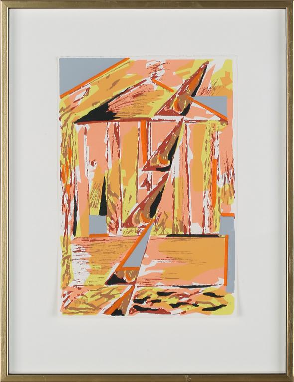 OLLE KÅKS, 2 st, färglitografier, signerade och EA VII/XXV.