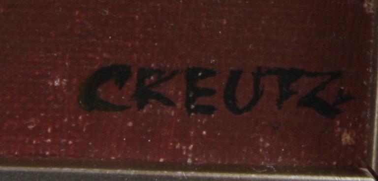 MAGNUS CREUTZ, olja på duk. Sign.