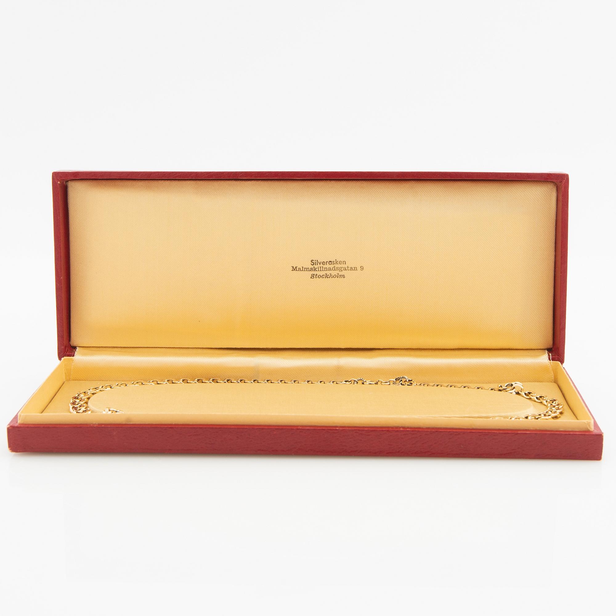 Necklace Bismarck link 18K gold, Maj-Lis Löpp Stockholm 1953.