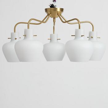 Hans Bergström, a ceiling lamp model 136/5, ateljé Lyktan, Åhus, 1940s.