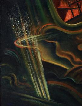 Gösta Adrian-Nilsson, "Brinnande skepp".