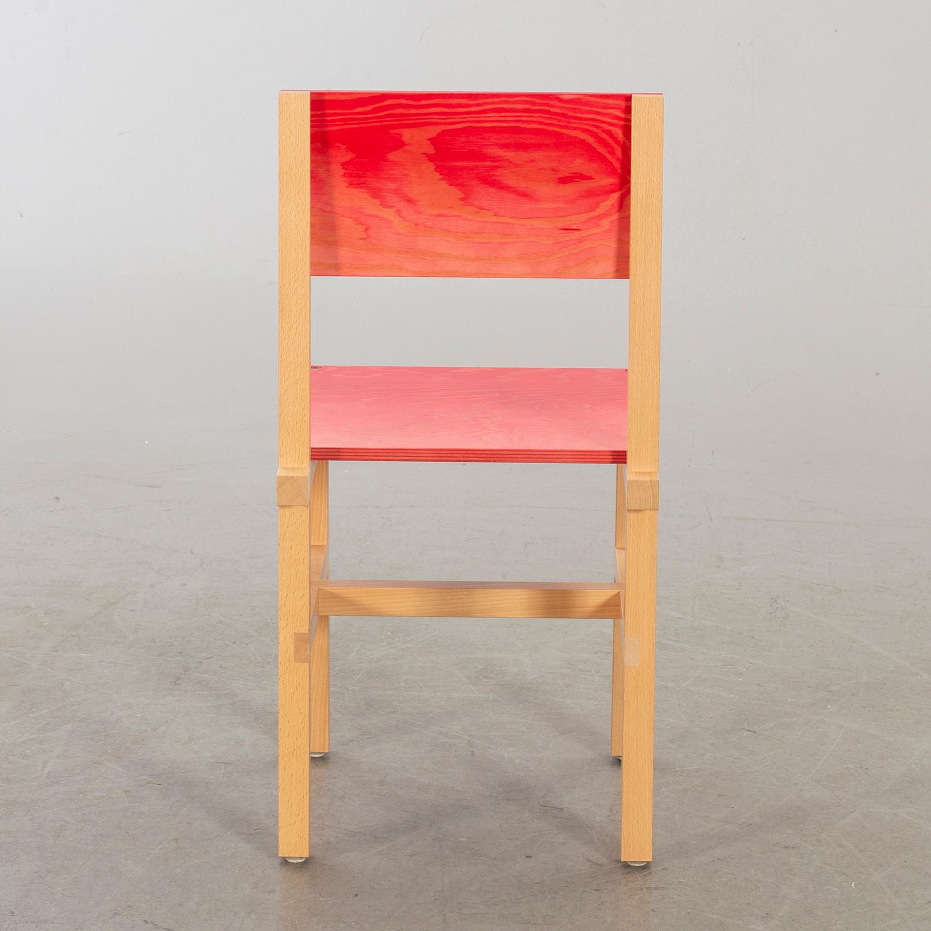 FREDRIK PAULSEN, "Röhsska"Designbaren, stol, Blå Station 2020, Stol 17/102.