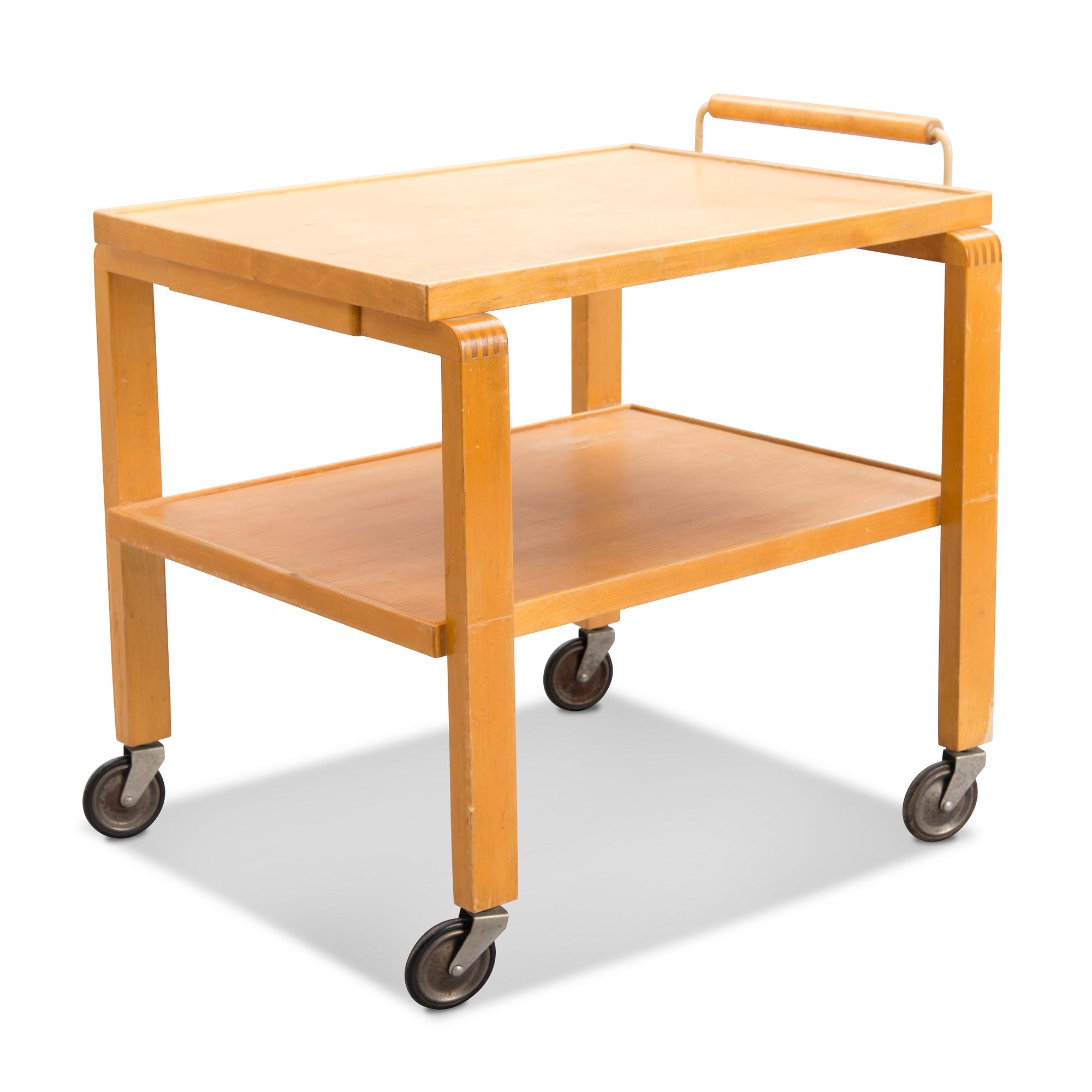 Alvar Aalto, A 1940s '99' tea trolley for  O.Y. Huonekalu- ja Rakennustyötehdas A.B. Finland.