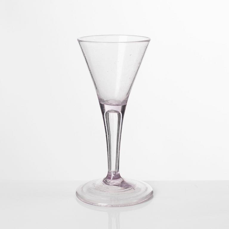 A Swedish glass, presumably Kungsholms glass manufactory, 18th century.