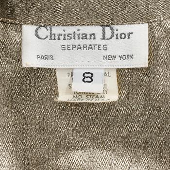 CHRISTIAN DIOR, a goldlamé jacket / shirt. Size 8.