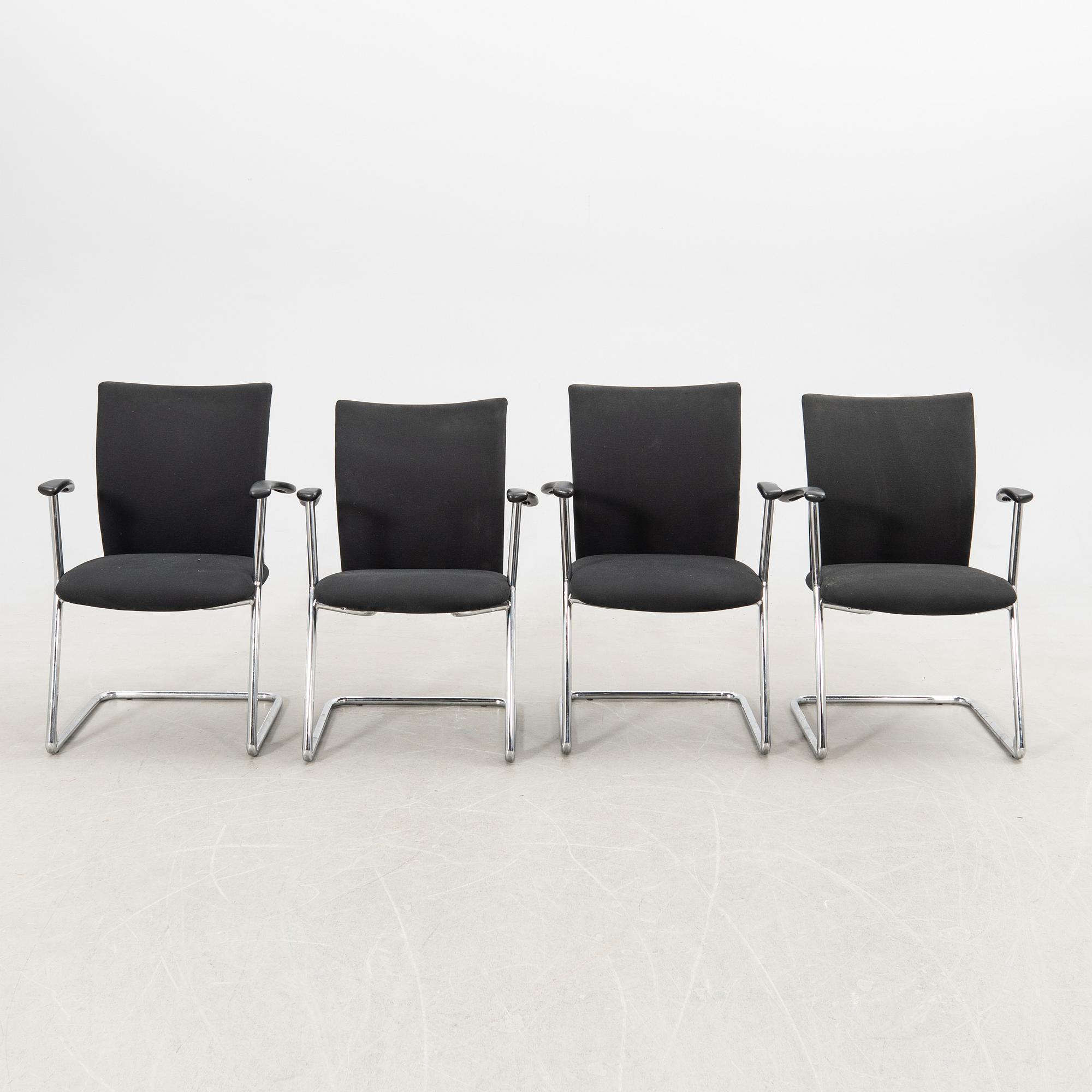 Chairs, 4 pcs, later part of the 20th century.