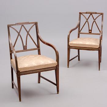 MÖBLEMANG, 6 DELAR, Ryssland, Jacob-stil, 1800-talets slut.