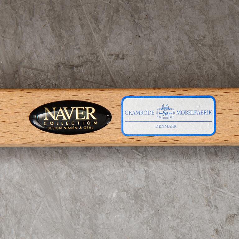 Nissen & Gehl, a set of six chairs, Naver, Denmark.