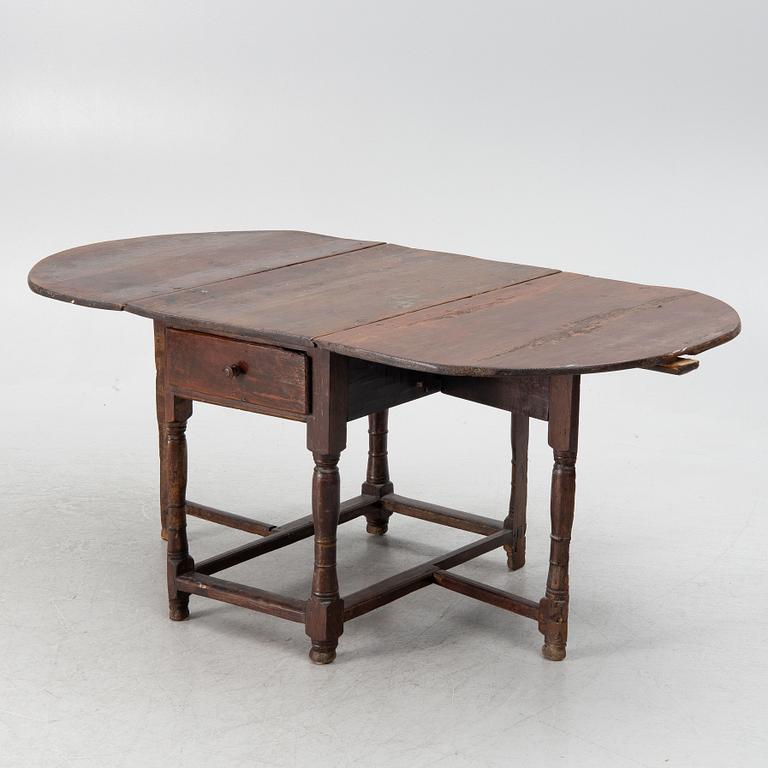 Drop-leaf table, 18th/19th century.