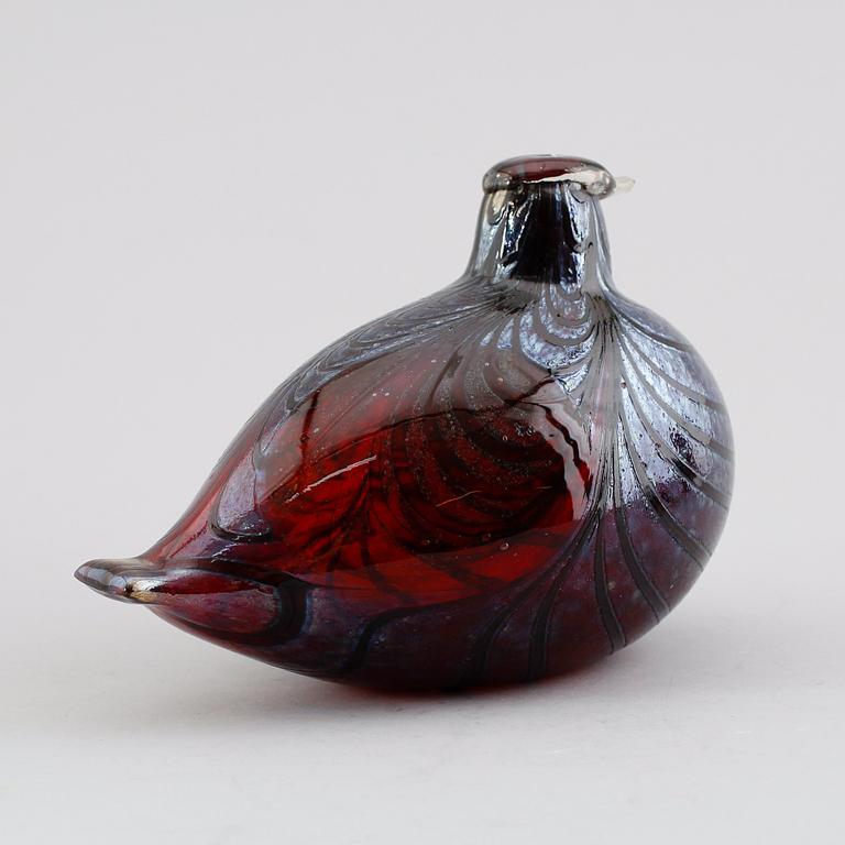 FIGUR, glas, Oiva Toikka, Nuutajärvi, Notsjö.