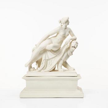 Johann Heinrich von Dannecker, after, 'Ariadne on the Panther,' Gustafsberg, late 18th Century.