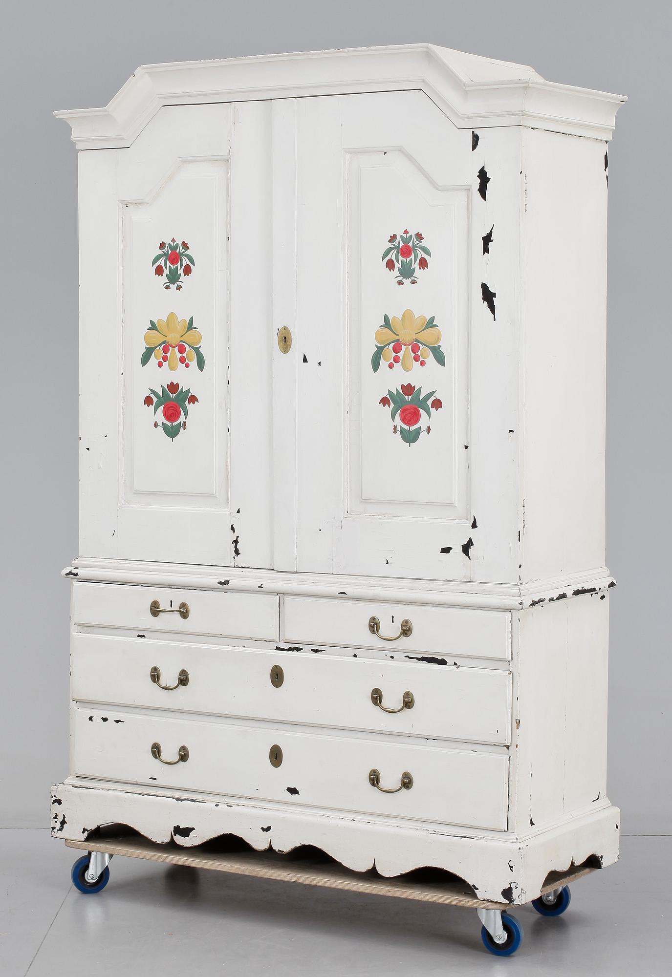 SALSSKÅP, barockstil, tidigt 1800-tal.