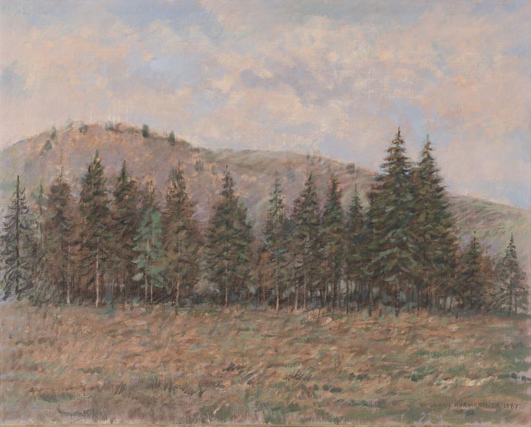 Olavi Hurmerinta, oil on canvas, signed and dated 1987.