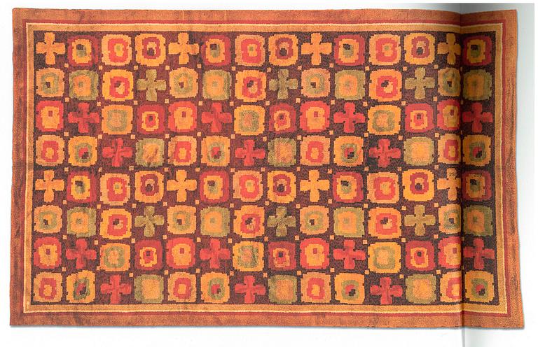 Otto Schulz, a carpet, 'Knut-Bo matta', flossa, c 500 x 301 cm, Bo-textiles, Boet, Gothenburg, signed.