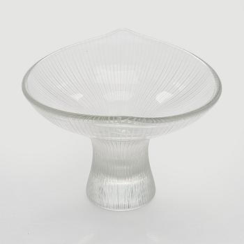 Tapio Wirkkala, maljakko "Kanttarelli", lasia, signeerattu Tapio Wirkkala, Iittala.