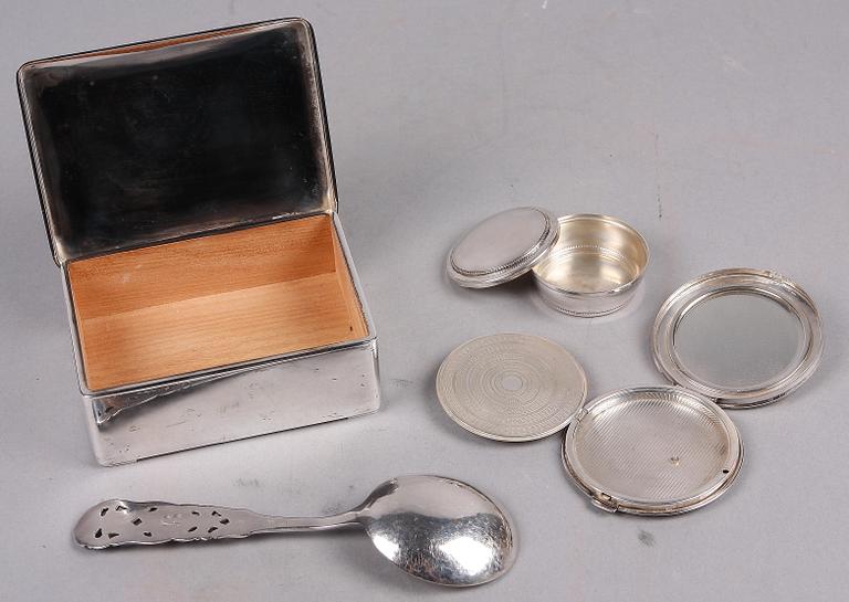 PARTI SILVER, 20 delar, bla Sverige och Norge. 1900-tal.