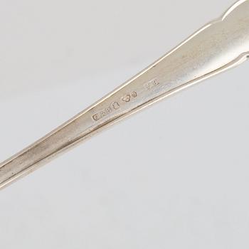 Bestick, 20 delar, silver, "Viktoria", GAB, Stockholm, 1964 samt svenska importstämplar.