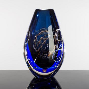 EDVIN ÖHRSTRÖM, vas, glas, ariel, signerad, Orrefors, 1987.