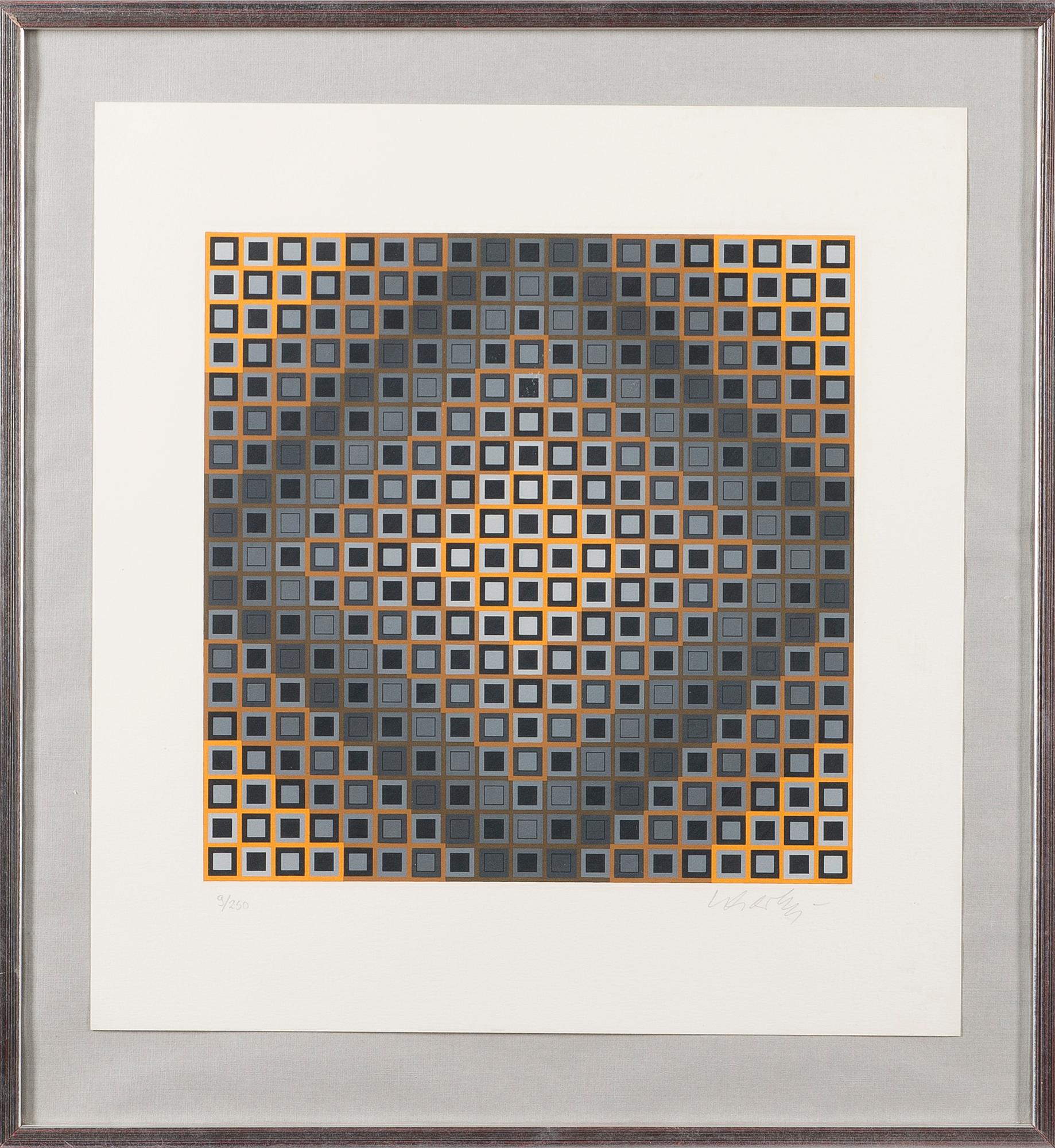 VICTOR VASARELY, serigraph, signed and marked 9/250.