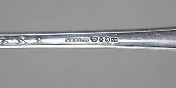 BESTICKUPPSÄTTNING, 90 delar, silver. W.A Bohlin, Stockholm. Mestadels 1940-50. Total vikt ca 3200 gram.